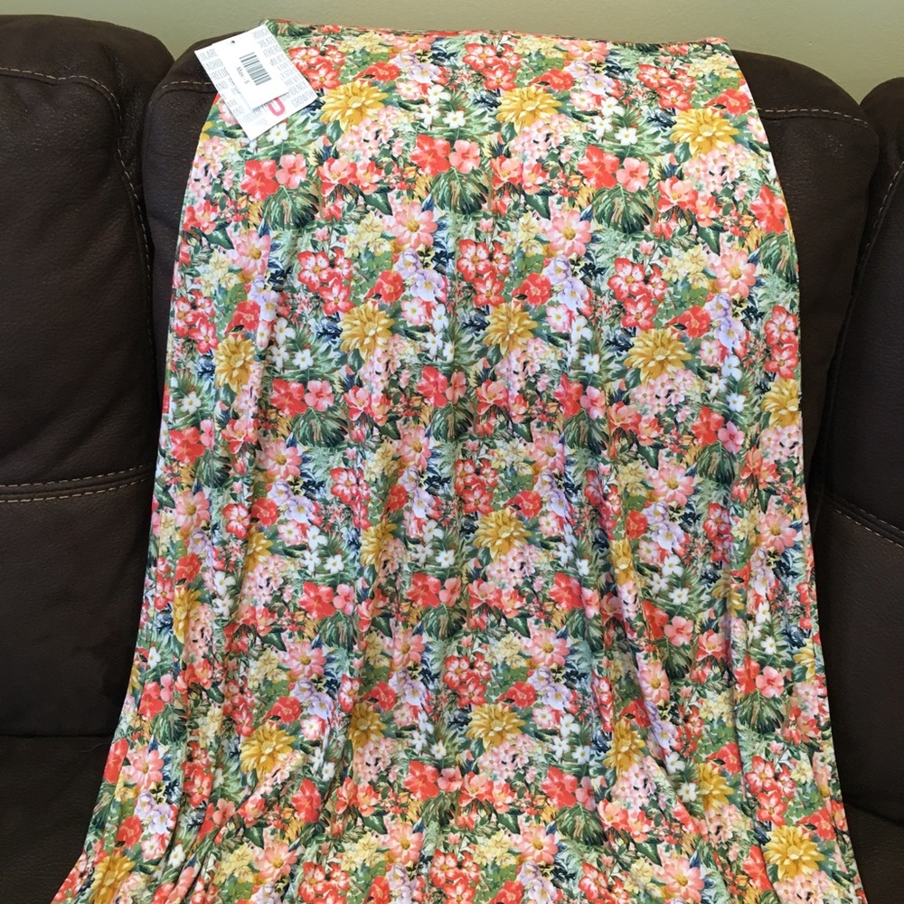 LuLaRoe Floral Maxi skirt